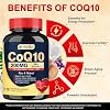 DRFOSTER Coq10 200mg, Coenzyme Q10 for Antioxidant & Energy Production, 6X Higher Absorption Cq10 with Vitamin E & PQQ & Black Pepper Extract, Co q 10 Supplement 120 Servings