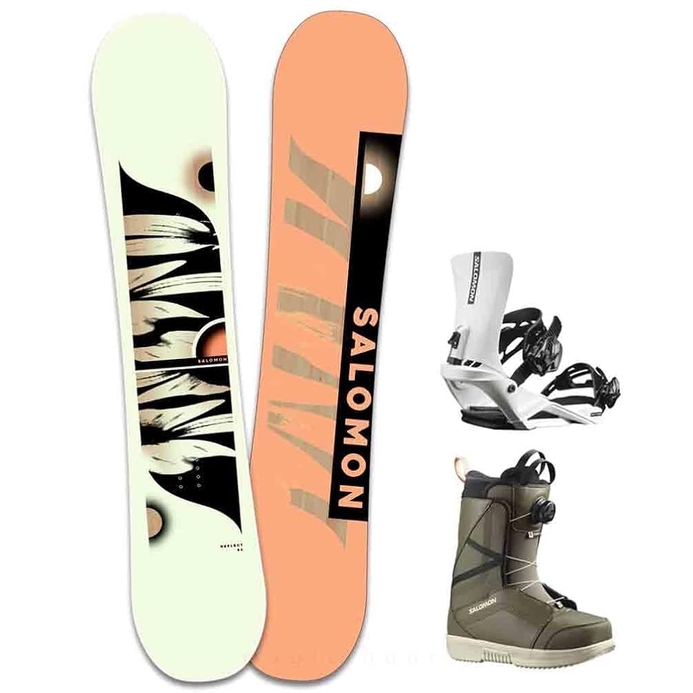 【良品】Salomon × VS Reflect 149cm バインディング付き Amazon | スノーボード 板 レディース 3点 セット スノボ