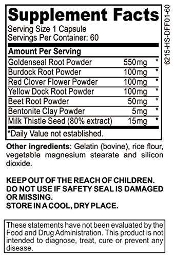 14-Day Total Detox Cleanse Supplement - Natural Drug Detox Pills - Supplements - 60 Capsules - Image 7