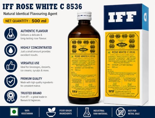 Image of IFF, Bush Rose White C 8536, An Natural Identical Flavouring Agent - 500 ML