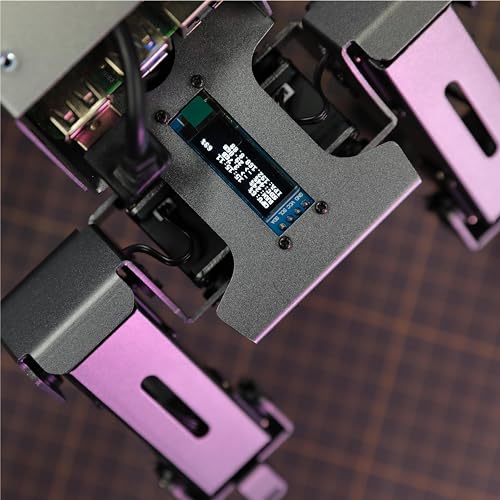 Image of Yahboom Raspberry Pi 5 Adults AI Large Model Robot Dog Python Programming 12 Joints Bionic Mechanical Dog DOGZILLA Face Color Recognition OpenCV Embodied Intelligence (S2 with Pi 5-4GB)