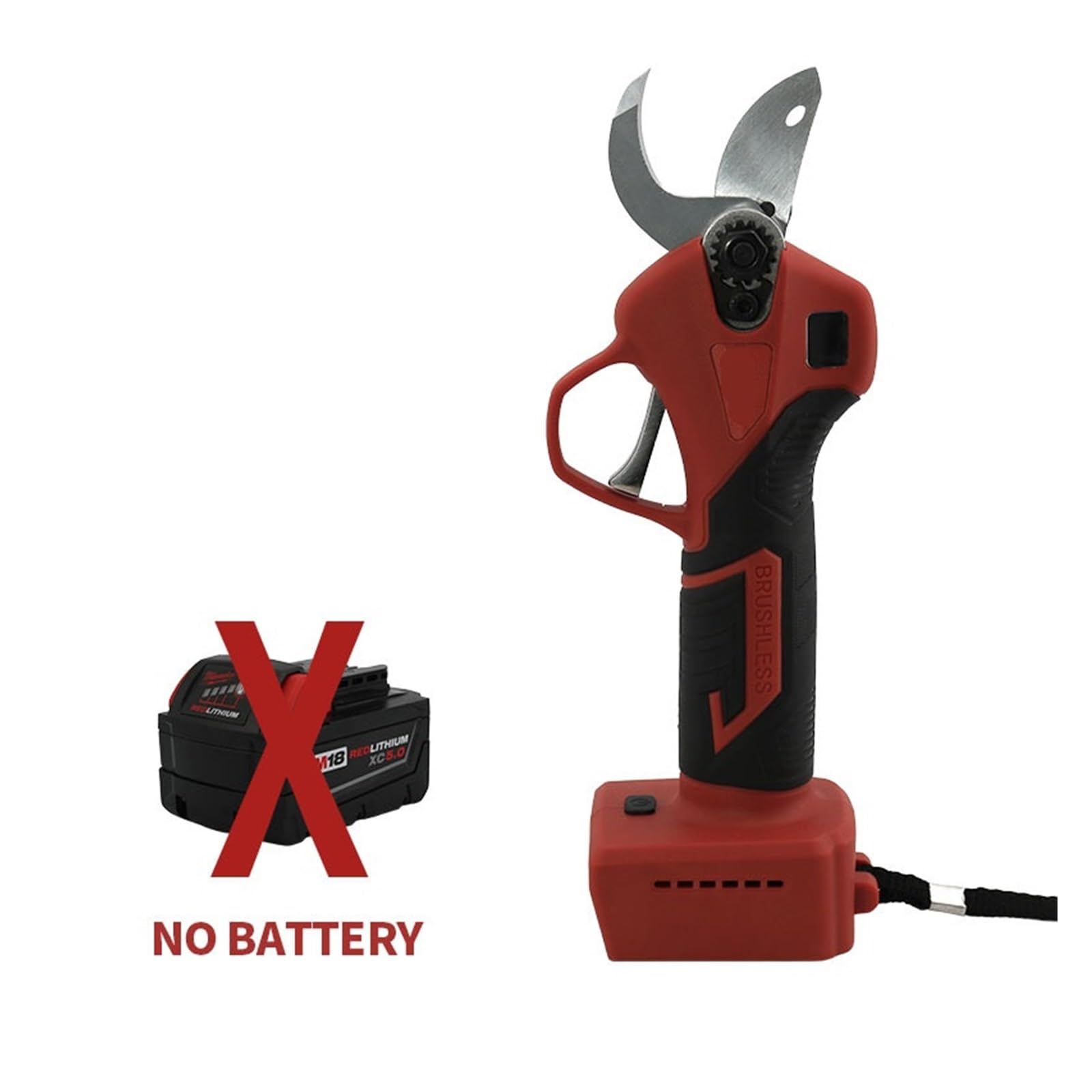 Tijeras de podar eléctricas sin escobillas con pantalla LED y batería 18V, tijeras inalámbricas 30mm, herramienta for árbol frutal for jardín, bonsái