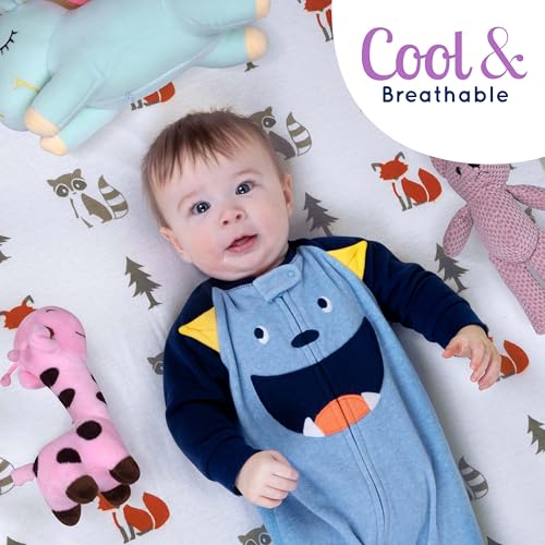 Grow Wild MCS_003 Pack N Play Sheets 3-Pack | Baby Mini Crib Sheets For Boys Or Girls | Soft Pack And Play Mattress And Crib Bedding Set | Playard Jersey Cotton Fitted Crib Sheets thumb #3