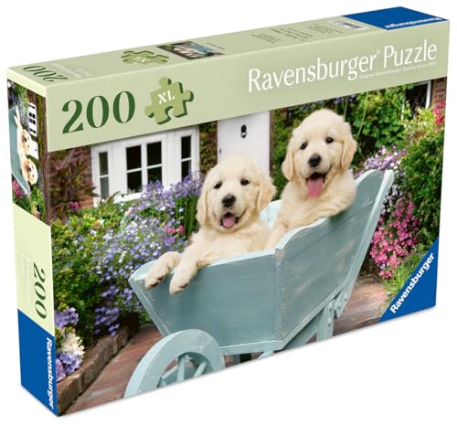 Puzzle 200 pièces : Golden Retriever Ravensburger France - vue 3