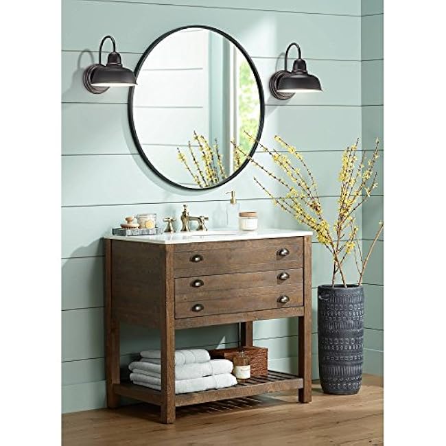 John Timberland Rustic Farmhouse Industrial Outdoor Wall Light Sconce Fixture Bronze Brown 11 1/4 Urban Farmhouse Decor for Exterior House Barn Porch Patio Outside Deck Garage Front Door Home