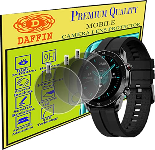 Image of DAFFIN Premium Flexible 9H Screen Guard for Fire-Bolt Almighty Smartwatch (Transparent, Pack of 3) (DFN-Scrngrd6303)