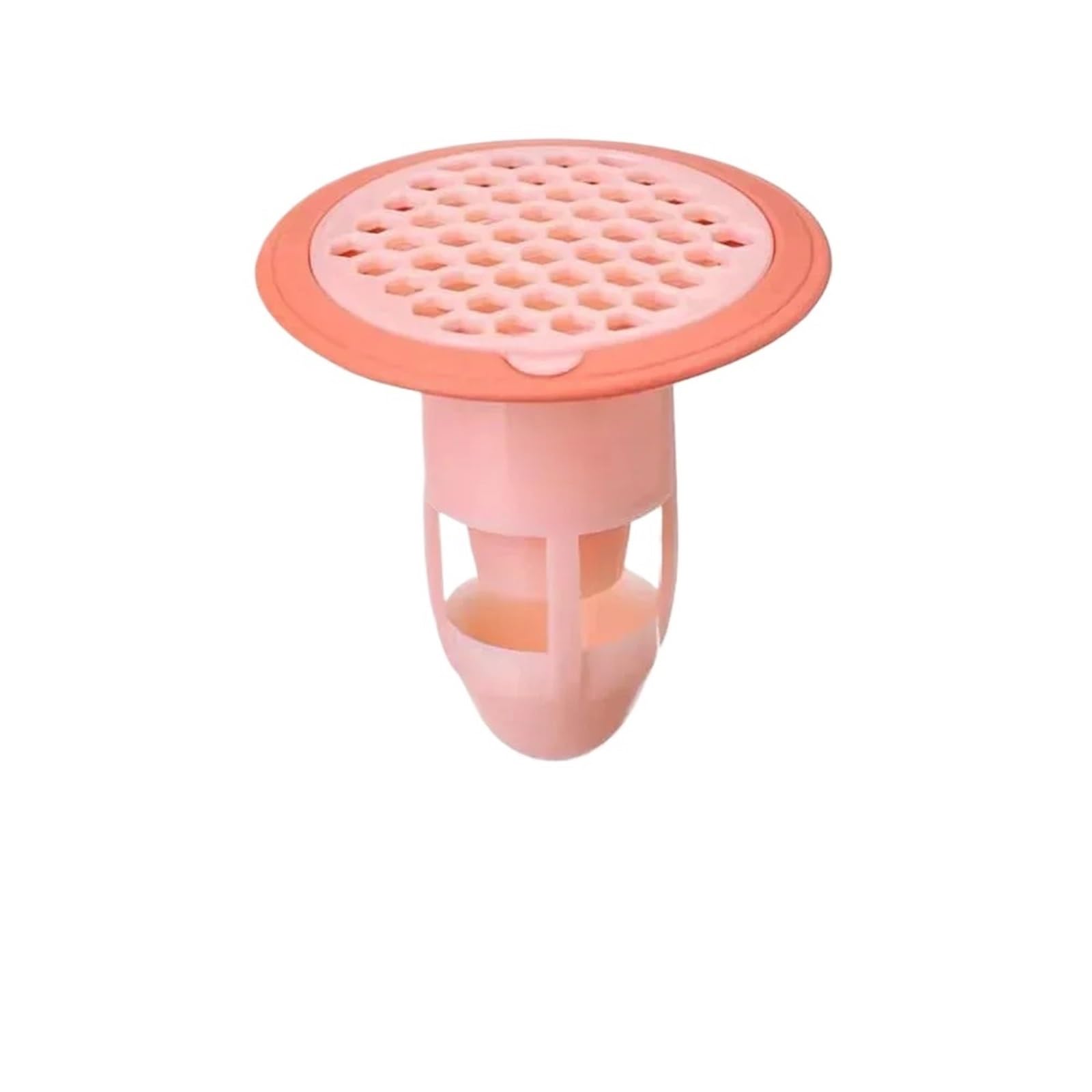 Floor Drain Cover Floor Drain Strainer Cover Bathroom Shower Plug Catchers Silicone Anti Odour Sink Water Filter(Pink)