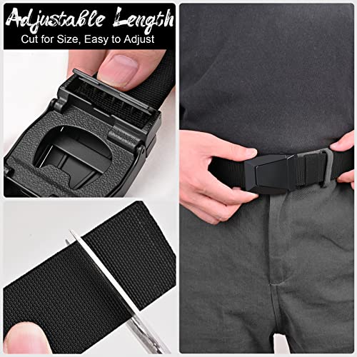 KingMoore Men's Belt - 1.5 inch Military Tactical Stretch Web Nylon Belt with Quick Release Buckle4