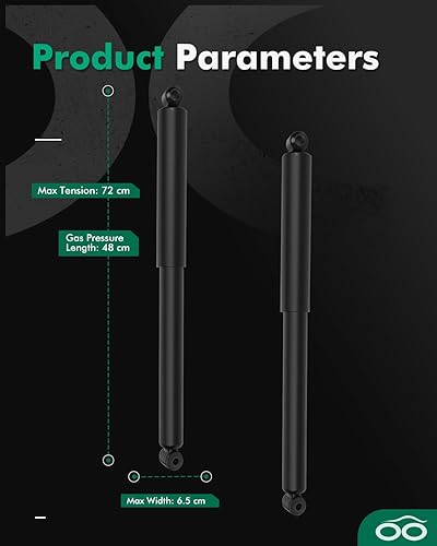 Miniatura 3 de SCITOO - Amortiguador trasero para Ford se adapta a 1990 1991 1992 1993 1994 1995 1996 para Ford para amortiguadores F-150 344079 Struts - Juego de