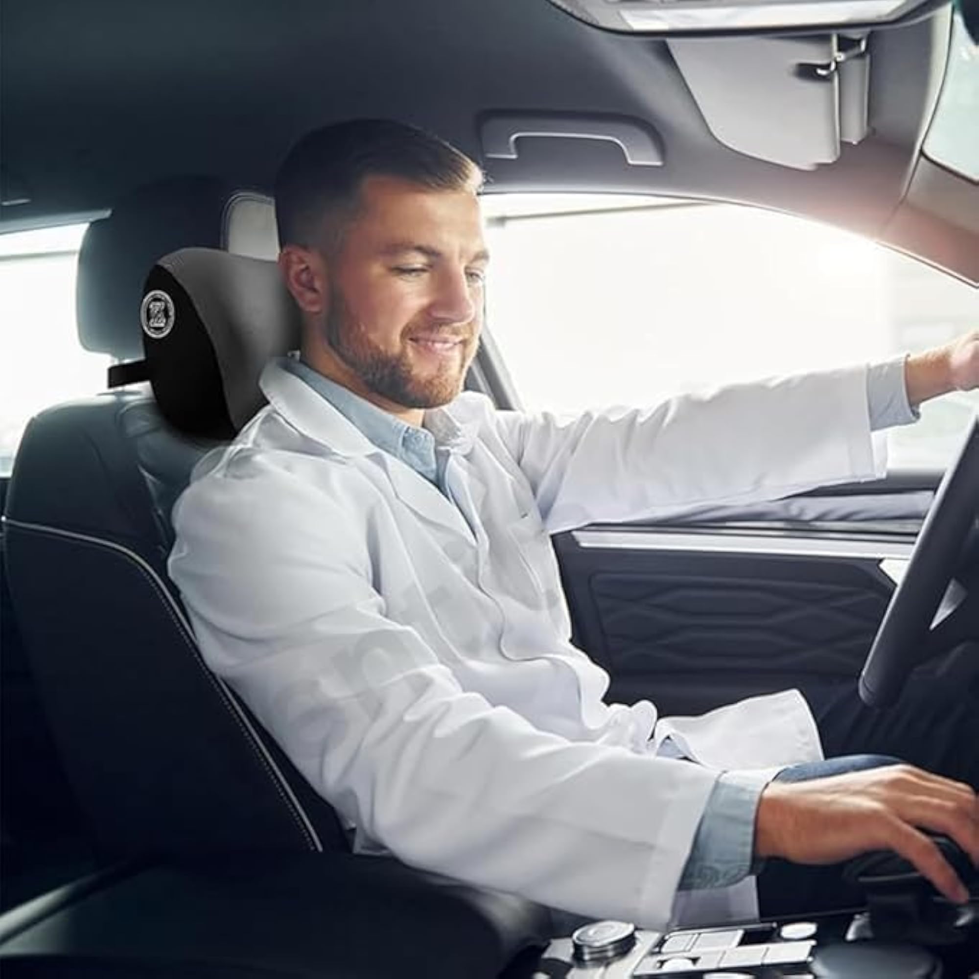 Memory Foam Car Neck Support Pillow, Ergonomic Head Rest Cushion