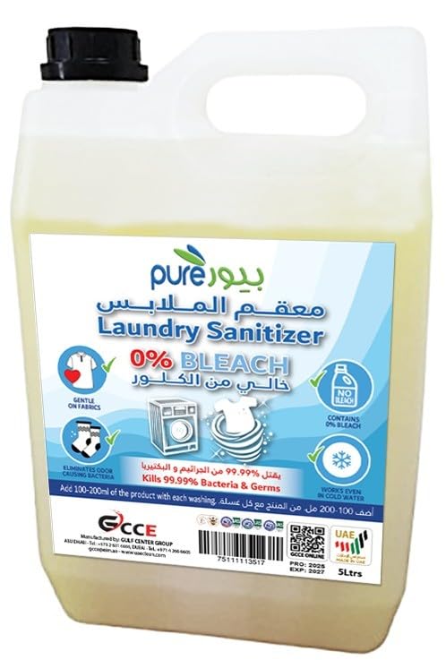 Pure Laundry Sanitizer Liquid in a Gallon Container 5 Liter