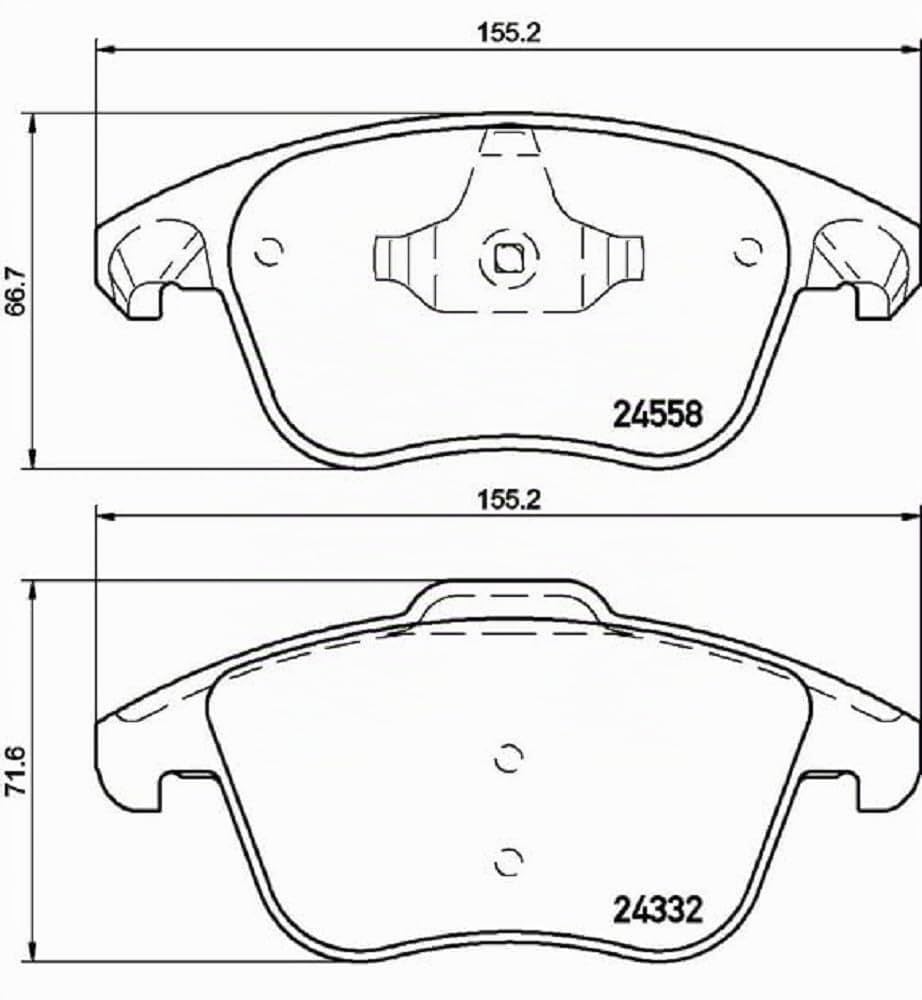 Brembo P61117 Plaquettes de Frein Avant