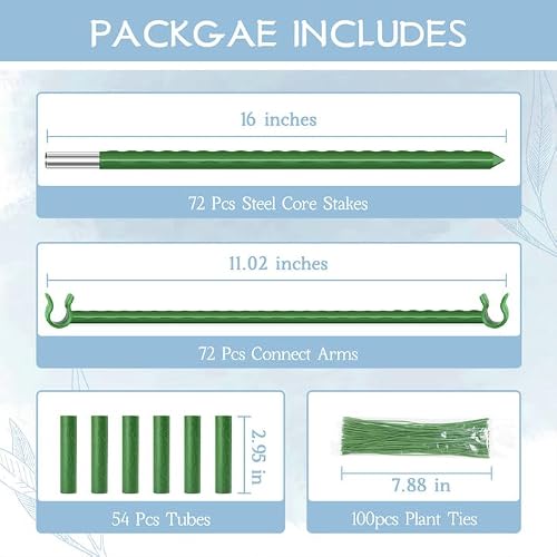 image for Legigo 6-Pack Tomato Cage for Garden Plant Support- Up to 63inch Garde
