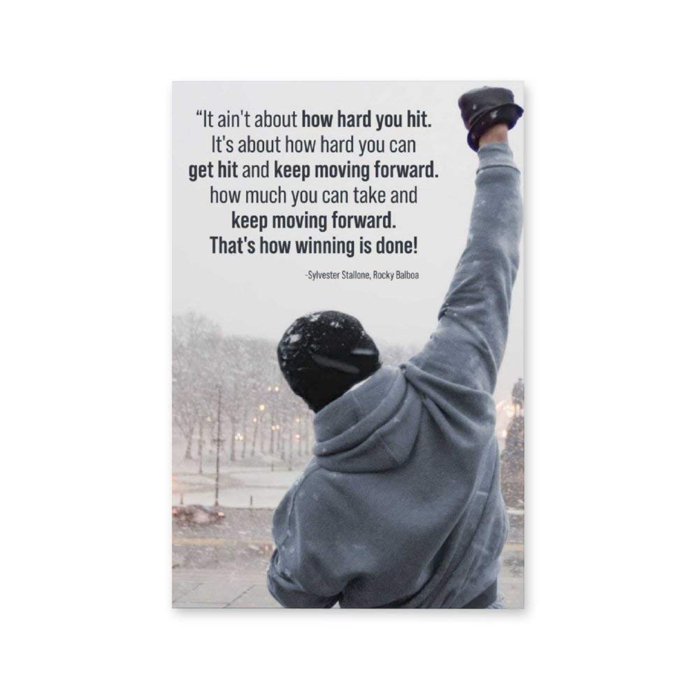UNGGOY Rocky Balboa Canvas Art Poster and Wall Art Picture Print Modern Family bedroom Decor Posters 24x36inch(60x90cm)