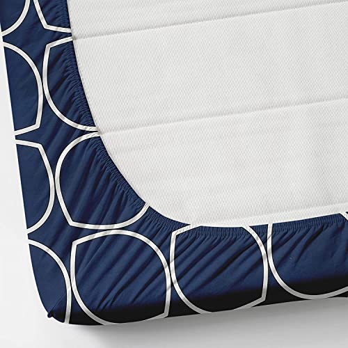 Image of Castiqa Elastic Fitted Supersoft Premium Polycotton 200Tc Double Bedsheets King Size 78X72 Inch With 2 Pillow Covers (Fits Upto Mattress Of 8Inches) (Cubes), Black