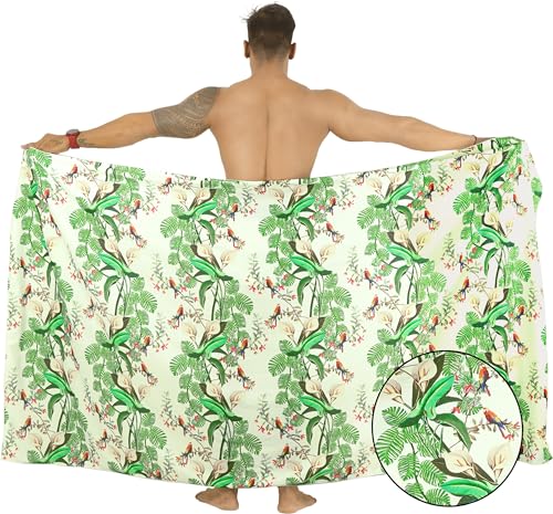 HAPPY BAY Men's Sarong Cover Ups Wrap Swim Beach2