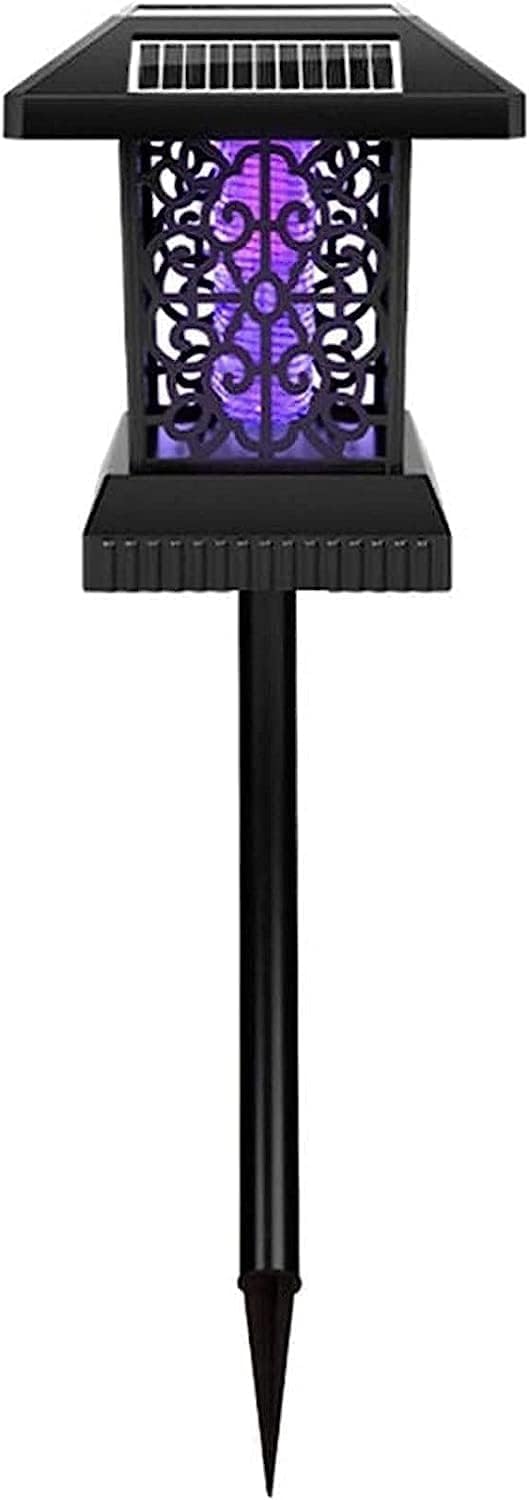 Lampada solare antizanzare, repellente elettrico ricaricabile per insetti con pannello solare, per interni ed esterni, ricarica USB
