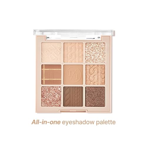 Miniatura 3 de dasique - Paleta de sombras #15 Beige Knit, vegano, libre de crueldad, 9 tonos combinables en acabados mate suave y brillante con hermosas perlas