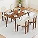 Giantex Sherpa Dining Chairs Set of 2, Mid Century Modern Kitchen Chairs w/Rubber Wood Legs, Padded Seat & Backrest, Armless Accent Side Chairs for Living Room, Dining Room, Restaurant