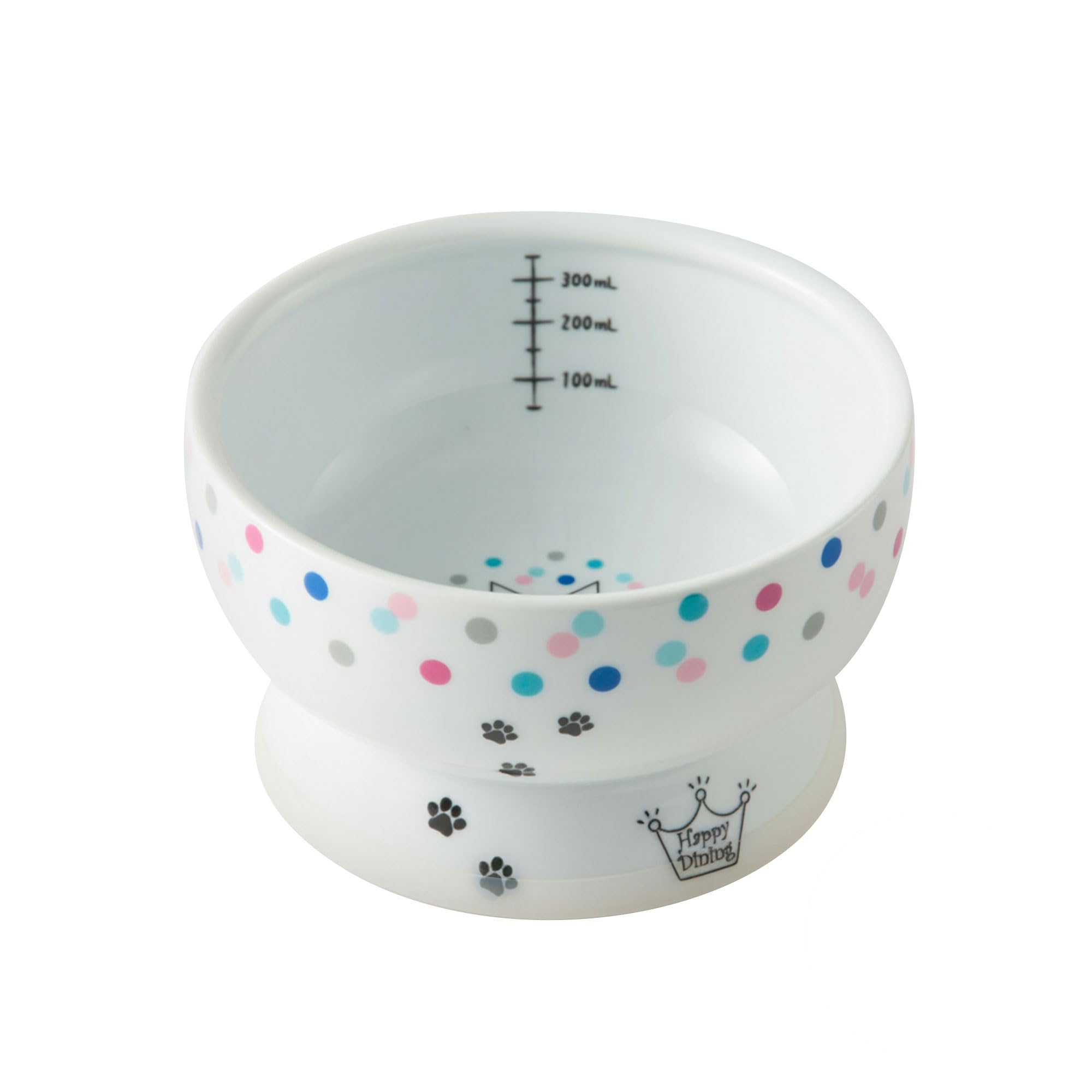 Raised Cat Water Bowl (Colorful Dots Limited Edition)
