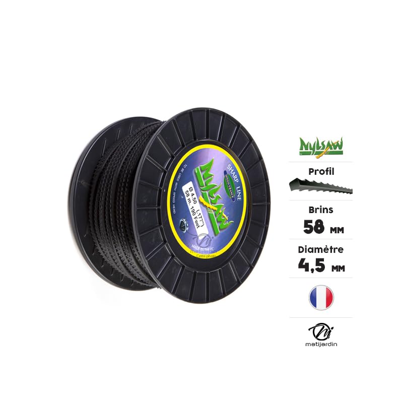 Matijardin - Fil débroussailleuse Cranté 4,5 mm x 58 m Nylsaw