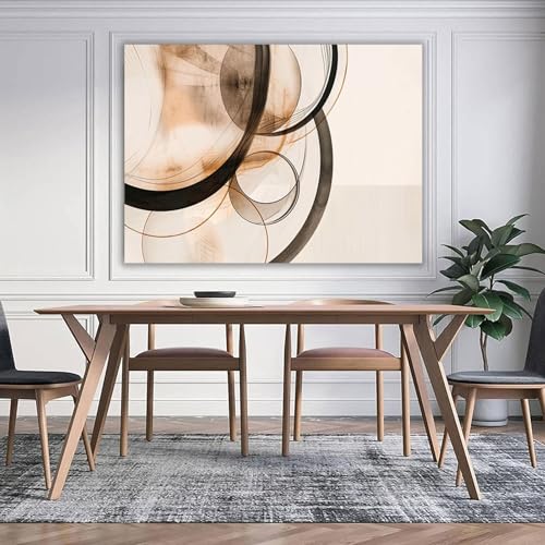 Impression sur toile intissée poster mural abstrait 70x100cm