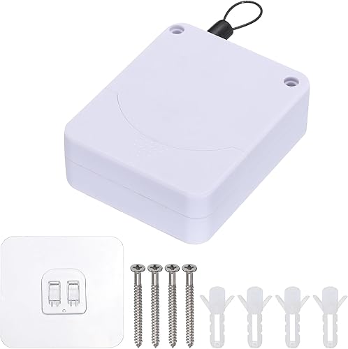 MECCANIXITY Cierre automático de puerta con sensor sin perforaciones, amortiguador integrado, cierre de puerta automático contundente ABS con