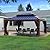 Yardenaler 12x16 FT Gazebo Wooden Finish & Metal Frame, Double Roof Permanent Outdoor Pavilion with Curtain & Netting for Patio. Garden, Backyard
