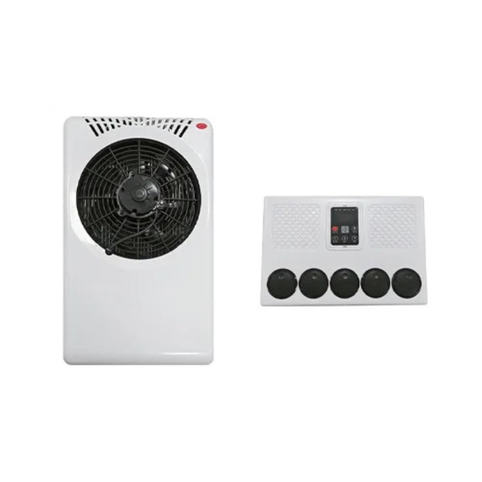 12V/24V Car Cooling Air Conditioner 12000btu Electrical Split AC Unit For RV Truck Tractors Van Motorhome Camper Quiet Comfort Highly Efficient Cooling(A Set of AC 24V)