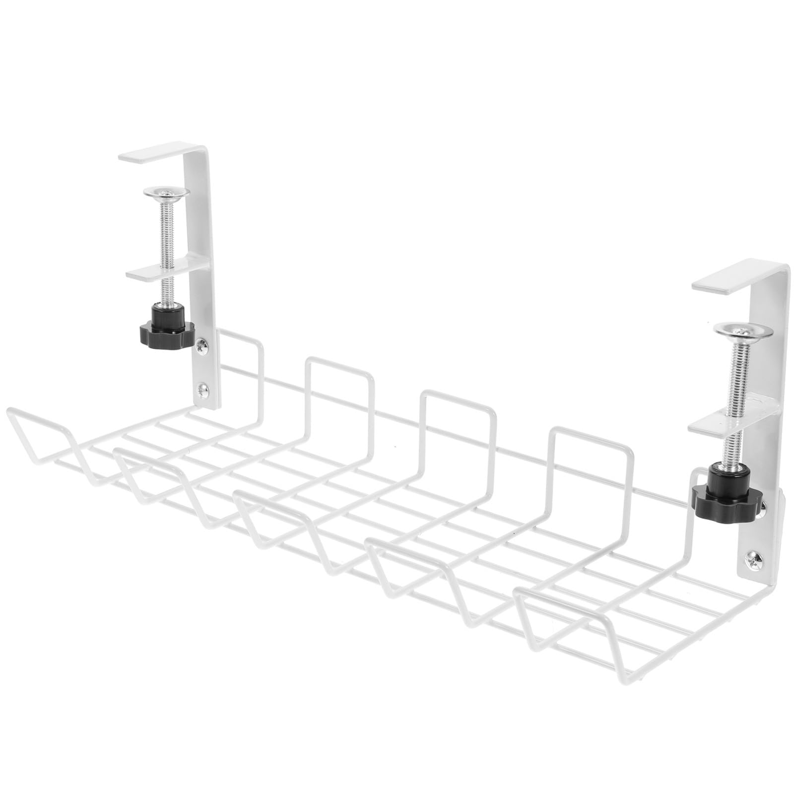 SHINEOFI Estante para Gestión de Cables Debajo del Escritorio Organizador Multifuncional de Alambre Bandeja Resistente de Hierro para Almacenamiento de Regletas y Color Aleatorio