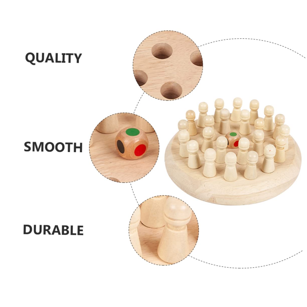 LIOOBO 1Set Memory Chess Set for Educational Game Enhance Memory Concentration for Family Travel Bright Colors for Improved Attention