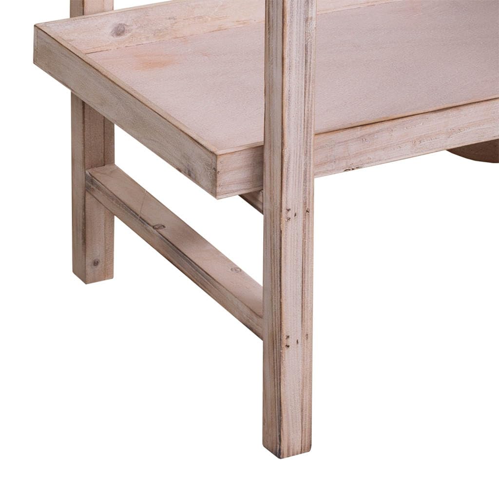 WANDERLUST DECO Carro Expositor de Madera Blanco 95x51x128