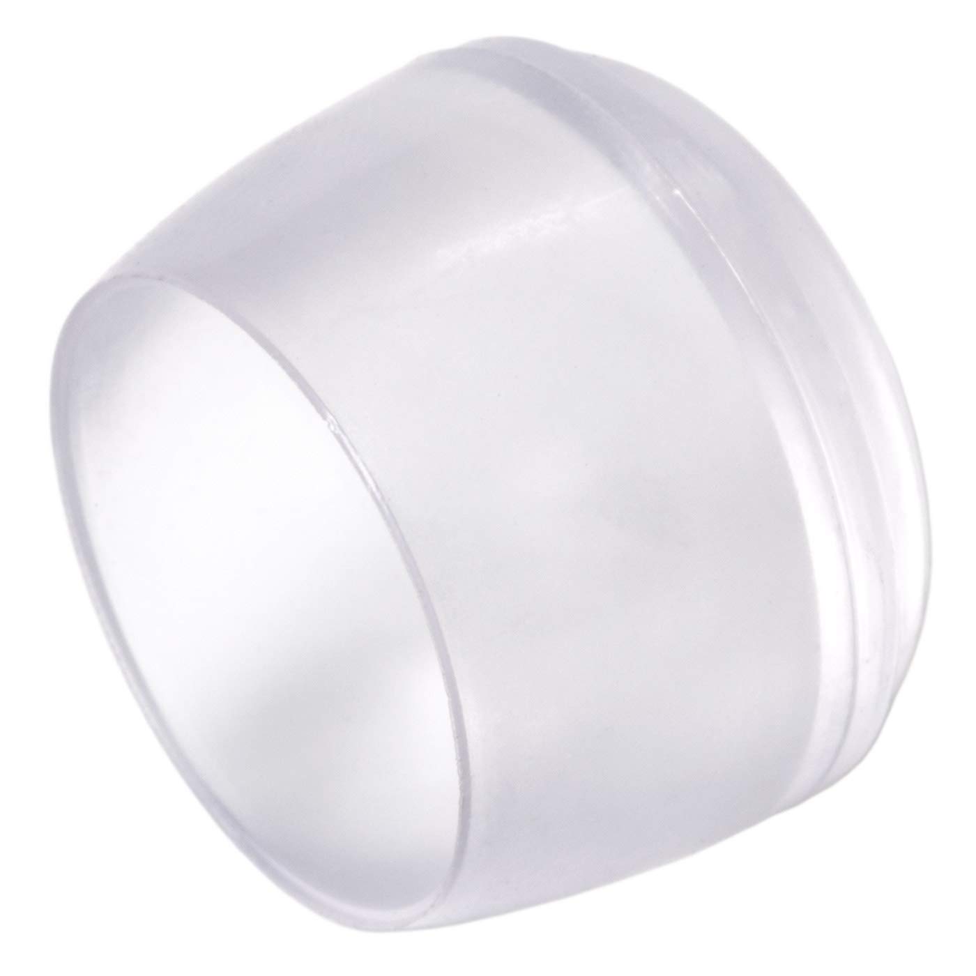 Adsamm LG-TR-22-100 100 Tapas para Patas de Silla, Transparente, Ø 22 mm