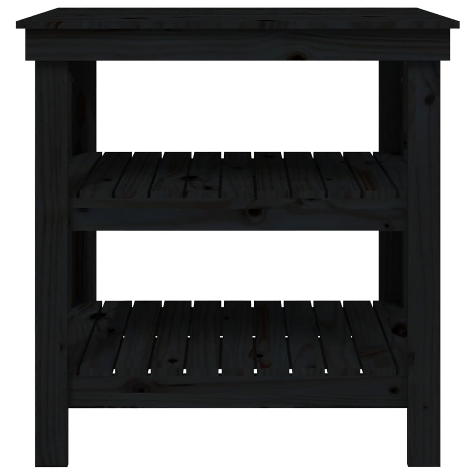 LAPOOH Banco de Trabajo, Mesa De Trabajo Taller, Caballete Mesa, Banco Herramientas, Bancada De Trabalho, Caballete para Mesa, de Madera Maciza de Pino Negro 78,5x50x80 cm