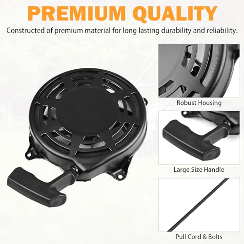 Image of 497680 Rewind Starter for Briggs & Stratton Lawn Mower Pull Start Assembly