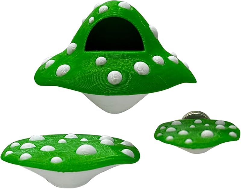 Decoração para Terrário de Aranha-Saltadora em Formato de Cogumelo Julang MOGU-1, 3 Peças