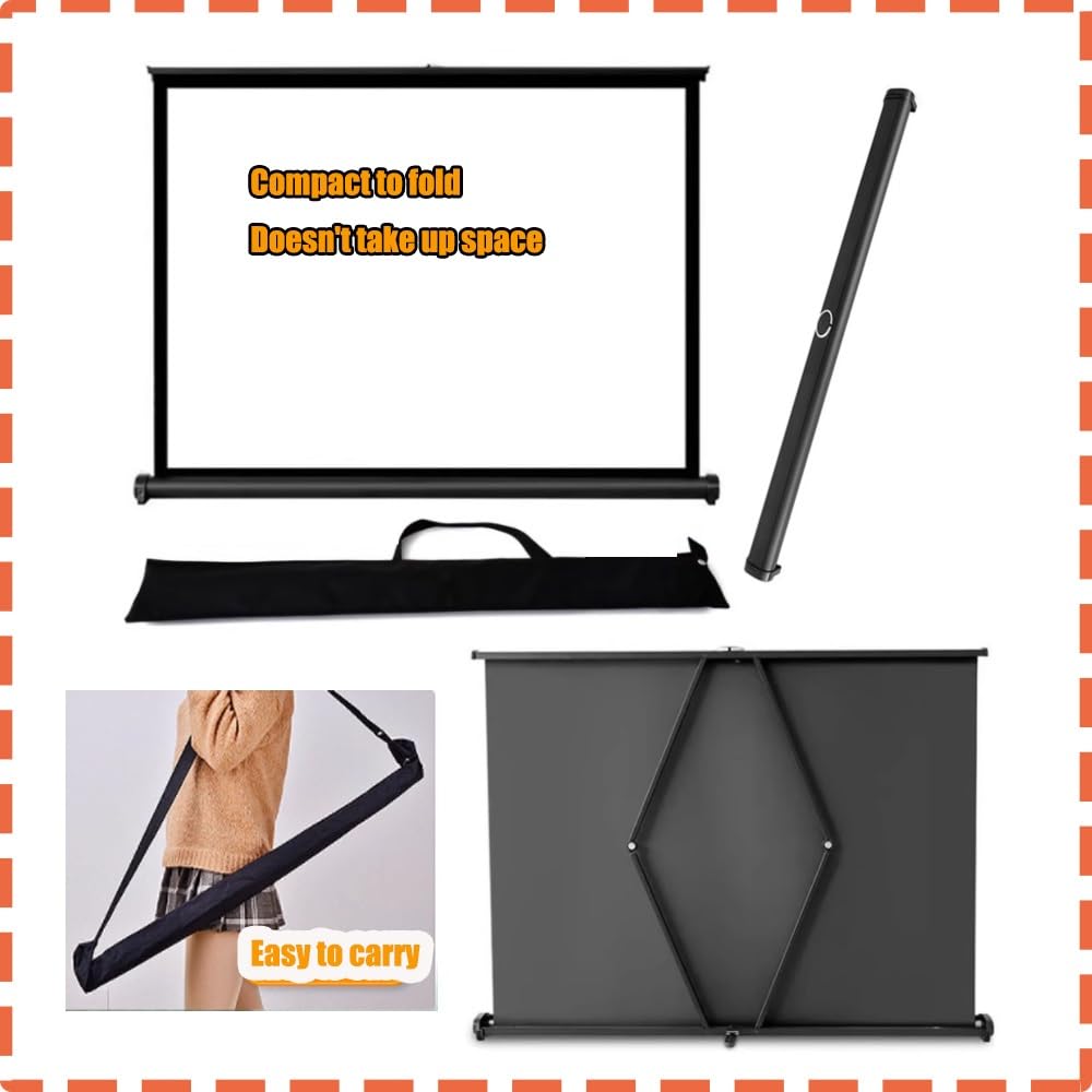 Schermo di Proiezione da Tavolo 20'' 30'' 40'' 50'' Portatile