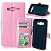 Produktbild Nancen Compatible with Handyhülle Galaxy J5 / SM-J500F (5,0 Zoll) Lederhülle Neu Style Acht Farbe Weich PU Flip Case Ledertasche/Schutz Etui, Karten Slot Foto Wallet Hülle