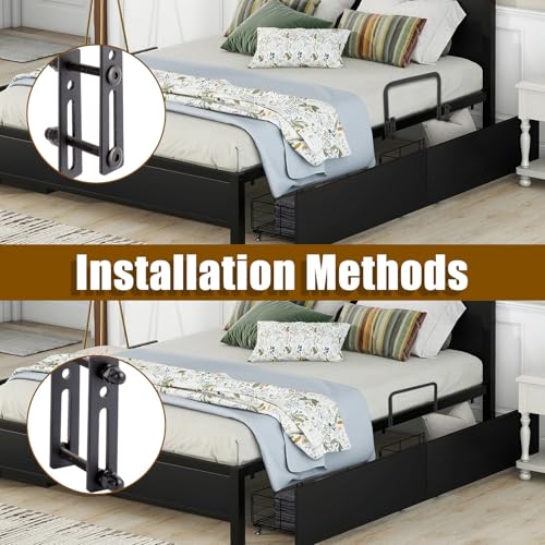 STARVAST 4 Pack Mattress Slide Stopper, Non-Slip Metal Mattress Gripper Retainer Bar, Mattress Holder Gripper for Bed Frame to Prevent Sliding, Mattress Holder for Metal Bed Frame - Thumbnail 4