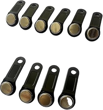 10PCS RFID Tags RW1990 readable and writable Inspection Access Key Black
