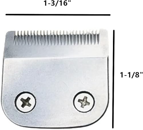Miniatura 2 de Cabezal de corte de hoja estándar de acero inoxidable desmontable de 1181in de repuesto 59300 para recortadora Wahl todo en uno de iones de litio