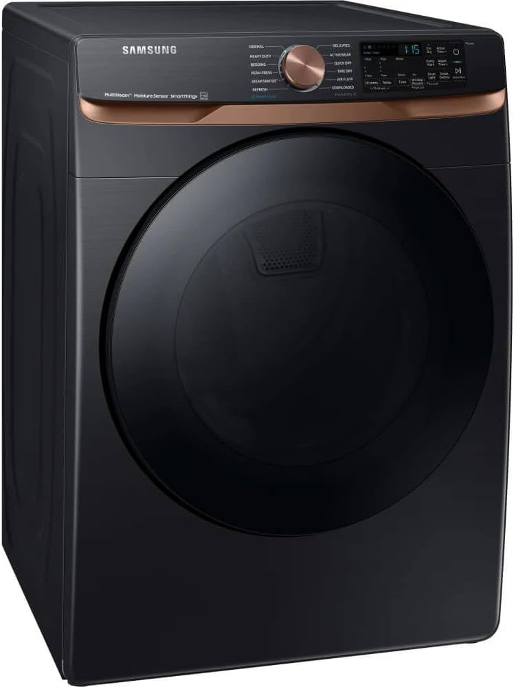Бурчтуу view of the Samsung 7.5 Cu. Ft. Brushed Black Smart Electric Dryer