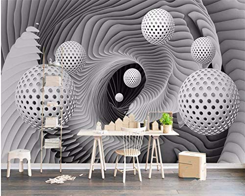 Avikalp Exclusive AWZ0184 3D Wallpaper Futuristic Stereo Abstraction Space Ball Tv Background HD 3D Wallpaper[6 ft x 3 ft] / [183 cm x 91 cm]