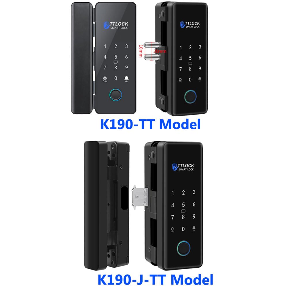 Kontrola odblokowania Bluetooth Inteligentny zamek do drzwi szklanych Elektroniczny biometryczny odcisk palca Hasło elektryczne, Odporny na warunki atmosferyczne(D)