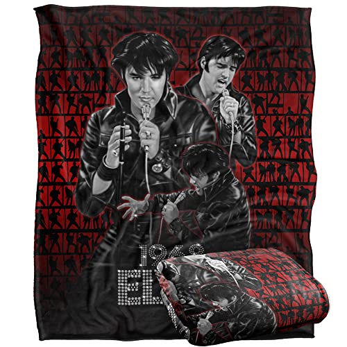 Elvis Presley Comback Performance Officially Licensed Silky Touch Super Soft Throw Blanket 50 x 60
