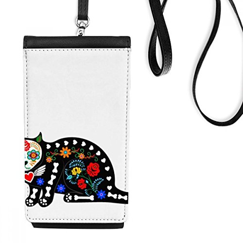 Porte-monnaie cadeau original avec motif os de chat pour passionnés
