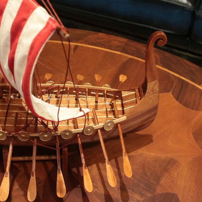 ヴァイキング船 ウッドモデル 男前インテリア 帆船模型 雑貨 223-337