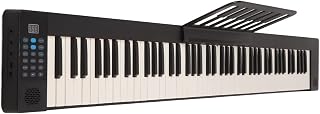 Folding Piano, 88 Keys Full Size Keyboard Wireless Connection MIDI Function Portable Electric Piano Built in Speaker 100 to 240V