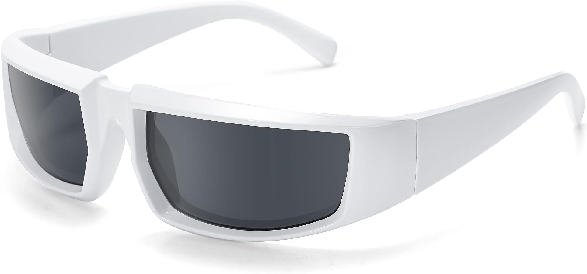 Thick Wrap Around Sunglasses for Women Men Y2k Futuristic Fashion Eyeglasses VL9697