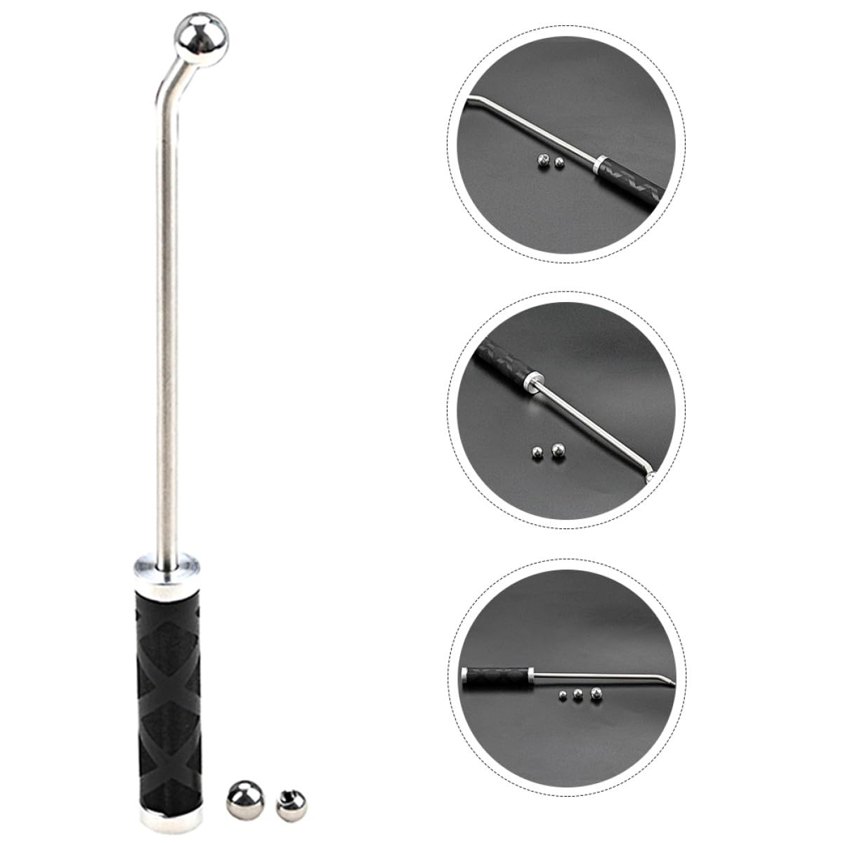 Alipis Kit Outils de Réparation Saxophone en Métal Noir pour Ateliers de Réparation Instruments Musicaux Outil Débosselage Surface Lisse et Brillante 1 Set